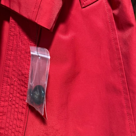 Macy’s INC Red Trench Coat 00ZMC309 - XS - Picture 8 of 10